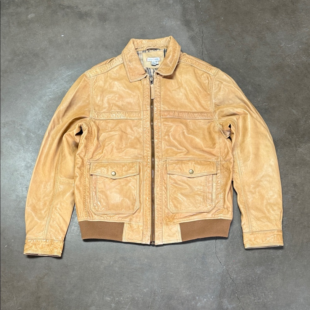 Carbon2Cobalt NWOT Leather Bomber Jacket- size m